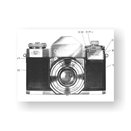 44-page PDF 2.00 MB download for the Zeiss-Contaflex II Service Manual | Vintage SLR