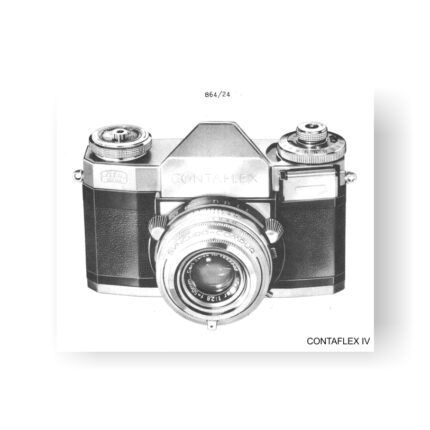 40-page PDF 4.86 MB download for the 40-page PDF 4.86 MB download for the Zeiss-Contaflex III Service Manual Part Lists | Vintage SLR