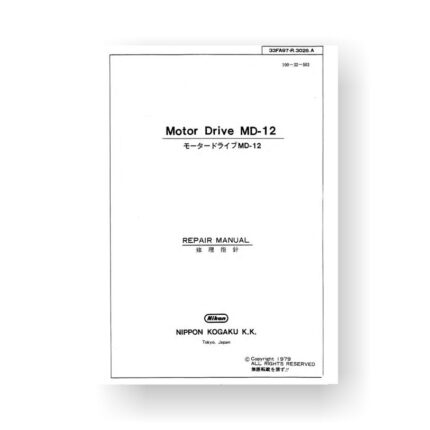 Nikon MD12 Repair Manual