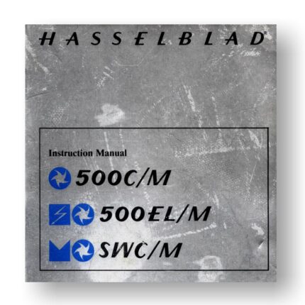 Hasselblad 500CM 500ELM SWCM Owners Manual Download