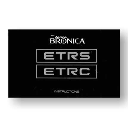 Bronica ETRS ETRC Owners Manual Download