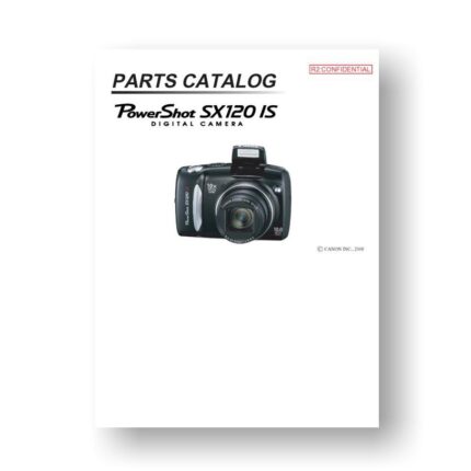 20-page PDF 5.72 MB download for the Canon SX120 IS Parts Catalog | Powershot