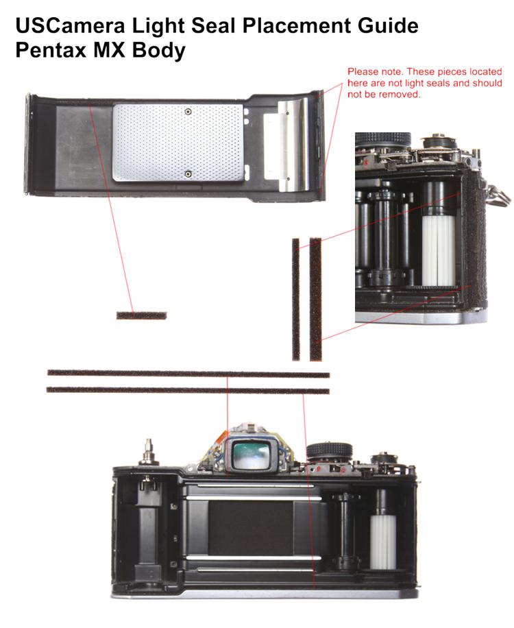 pentax me light seals