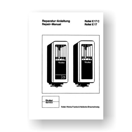 Rollei E17-E17C Repair Manual Parts List | Shoe Mount Flash