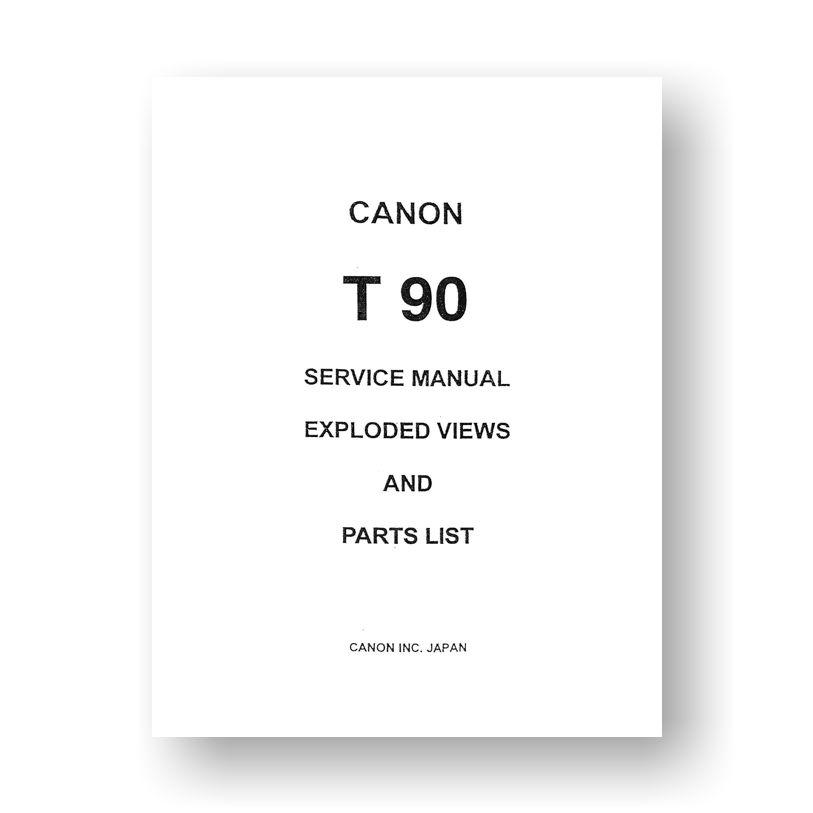 Canon T90 Service Manual