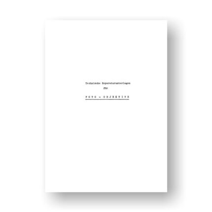 East German Lenses Service Information Manual Plus PDF Download