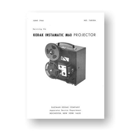 Kodak M50 Projector Service Manual Parts List 