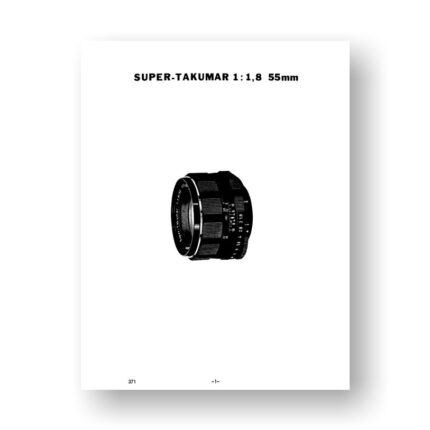 Pentax #371 ST 55-1.8 Parts List | M42 SLR Lenses