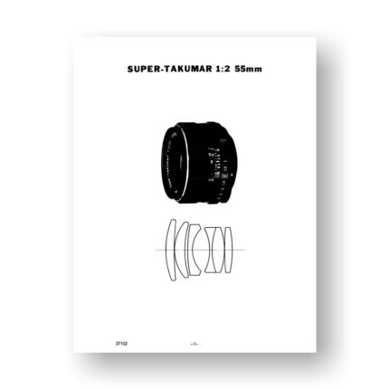 Pentax #37102 ST 55-2.0 Parts List