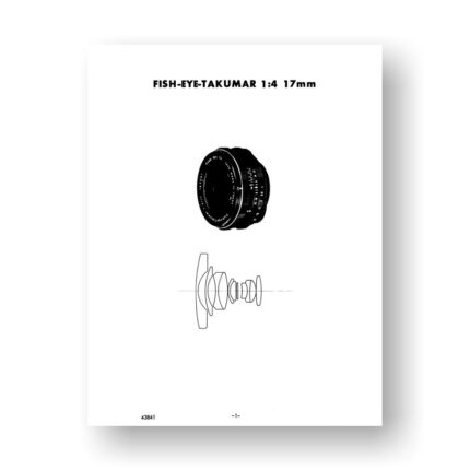 Fish-Eye Takumar 17-4.0 Pentax Parts List