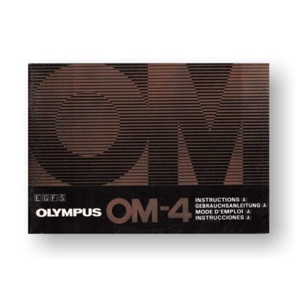 Olympus OM-4 Owners Manual